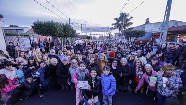 Inauguraron el primer tramo de la obra de pavimentación en el barrio La Unión