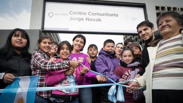 Inauguraron un centro comunitario y 40 cuadras de pavimentos