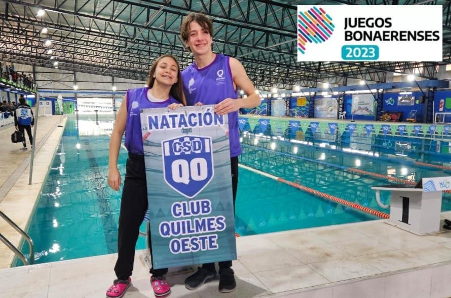 Dos nadadores del Club Quilmes Oeste clasificaron a las finales de los Juegos Bonaerenses