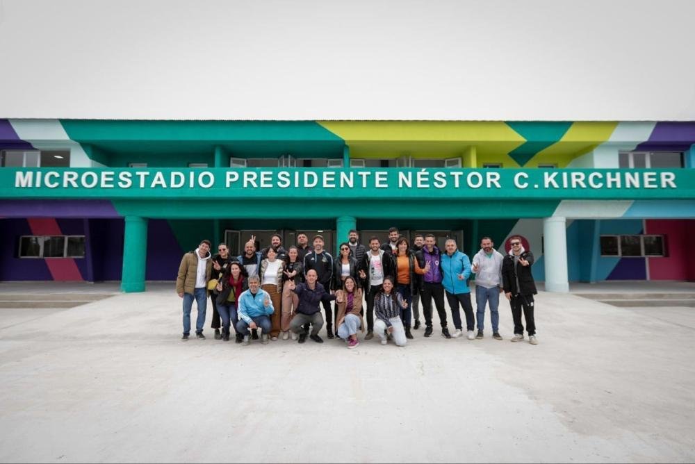 Microestadio "Néstor Kirchner" y Polideportivo "Cristina Corazón": Cómo avanzan las obras