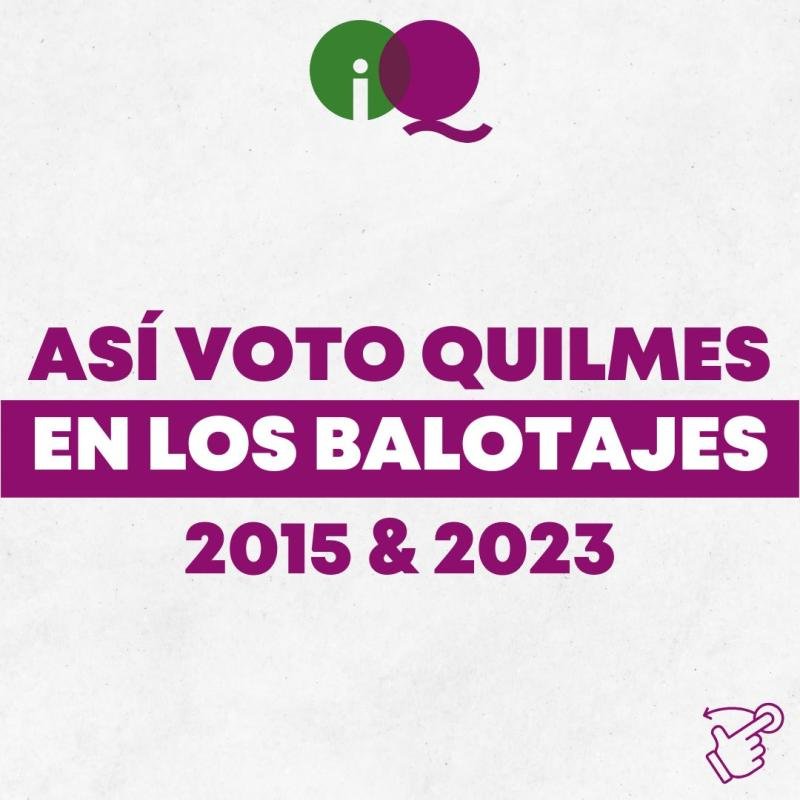 Así voto Quilmes en los balotajes de 2015 y 2023