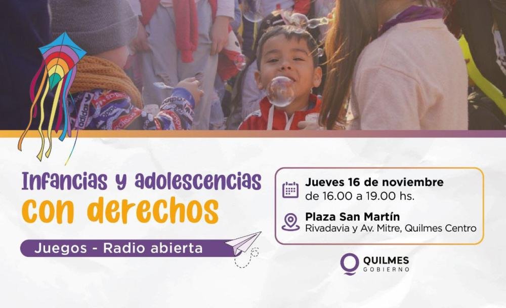 El Municipio de Quilmes celebra el Día Mundial de la Infancia