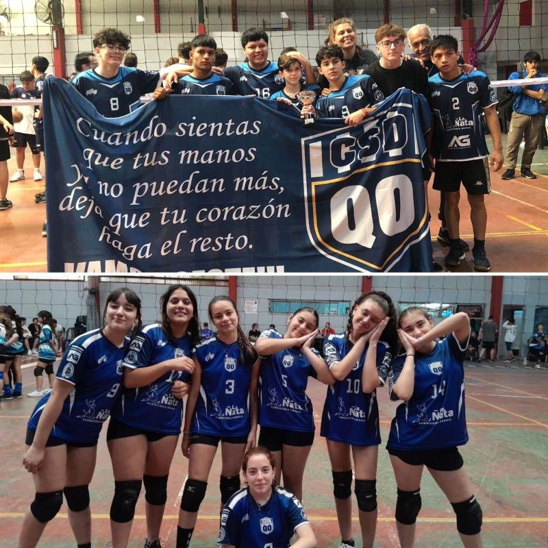 El Club Quilmes Oeste brilla en el vóley con varios podios en el torneo BQM