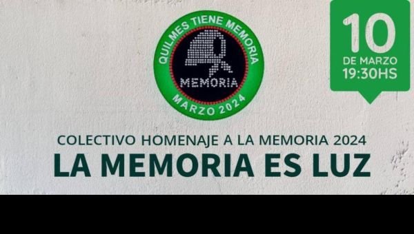 El colectivo "Homenaje a la Memoria" realiza un encuentro en Quilmes