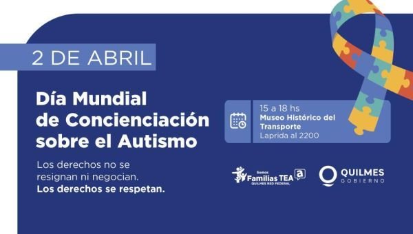 Jornada en Quilmes para conmemorar el "Día Mundial de Concienciación sobre el Autismo"