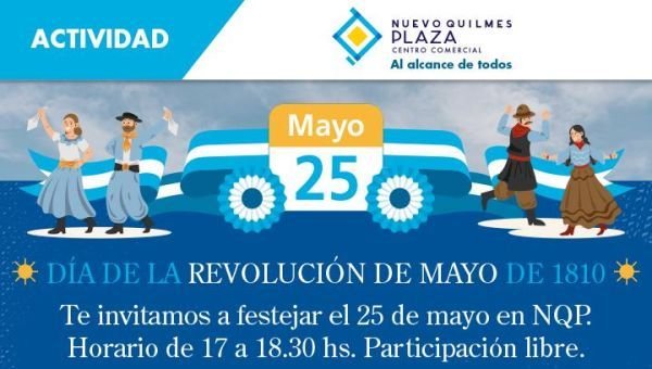 Nuevo Quilmes Plaza invita a celebrar el 25 de Mayo