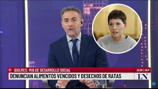 Luis Majul (LN+) presentó un informe sobre alimentos vencidos en Quilmes: ¿Qué le respondió Mayra Mendoza?