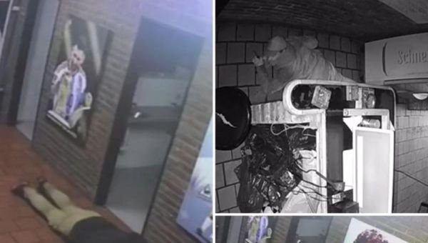 VIDEO: Se arrastró como una rata y robó en unas canchitas de fútbol