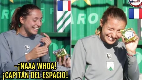 Le dieron un Capitán del Espacio a una futbolista francesa y su reacción se volvió viral