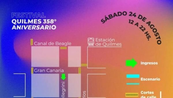 Festival "Somos Quilmes": ¿Qué calles estarán cerradas al tránsito?