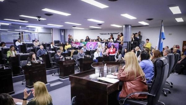 El HCD sesionó durante más de dos horas en medio de un tenso clima en el recinto