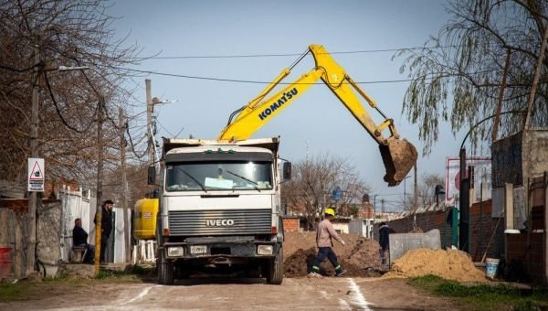 Avanzan las obras de recuperación urbana en el barrio San Martín