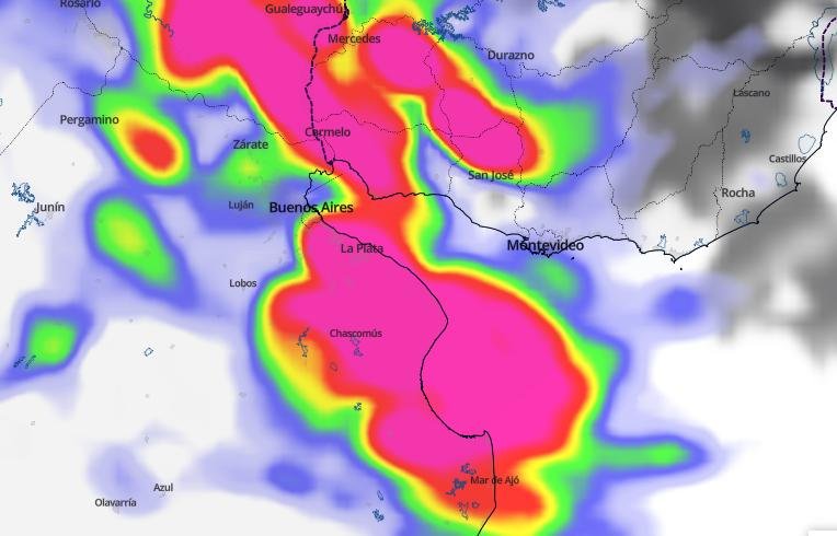 Elevaron a naranja el alerta por tormentas fuertes en Quilmes