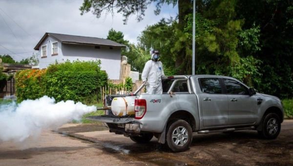 Intensa jornada de fumigación y prevención contra el Dengue