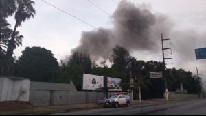 Se prendió fuego un sector del boliche "El Bosque"