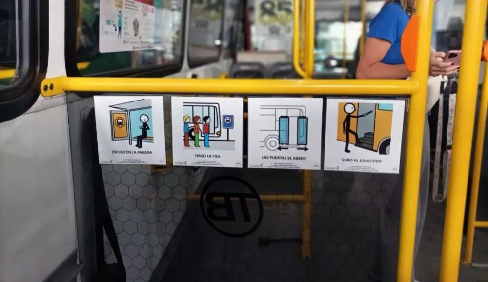 Los pictogramas en el transporte público ya son obligatorios en la Ciudad de Buenos Aires