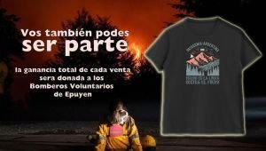 Marca de ropa quilmeña lanzó una campaña solidaria para ayudar a los Bomberos de Epuyén