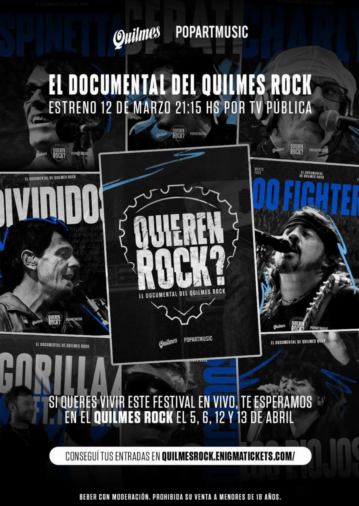 Quilmes presenta ¿Quieren ROCK? el documental que resume en 1 hora los 22 años del Quilmes Rock y emociona