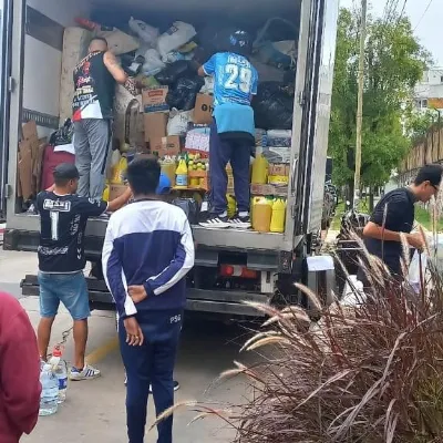 Clubes quilmeños recibieron multitudinarias donaciones para los afectados por el temporal de Bahía Blanca